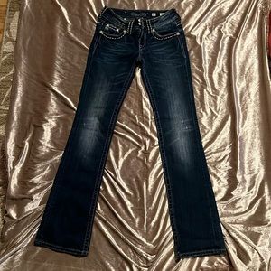 Miss Me embellished boot cut blue jeans